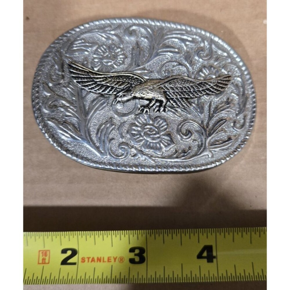 Vintage Belt Buckle With Eagle